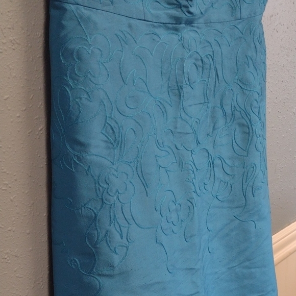 Ann Taylor Blue Strapless Sheath Mini Dress - Picture 3 of 14